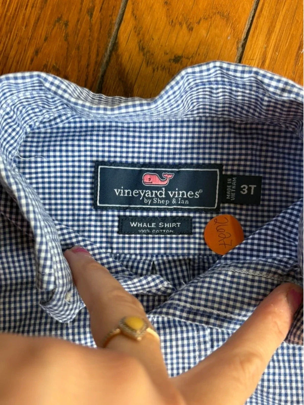 3T Blue Vineyard Vines Boys Long Sleeve Button Down Shirt